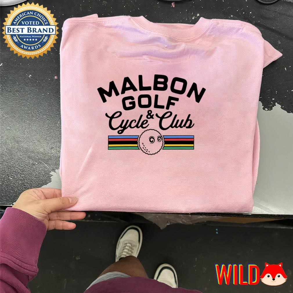 ■Malbon Golf■ Malbon Pigment Round T-Shirt PINK Malbon Golf T-Shirt - Two Man Scramble Tee - Pink SU25