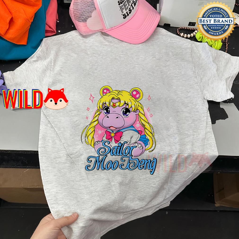 Sailor Moon Sailor Moo Deng cartoon shirt, hoodie, sweater, long sleeve