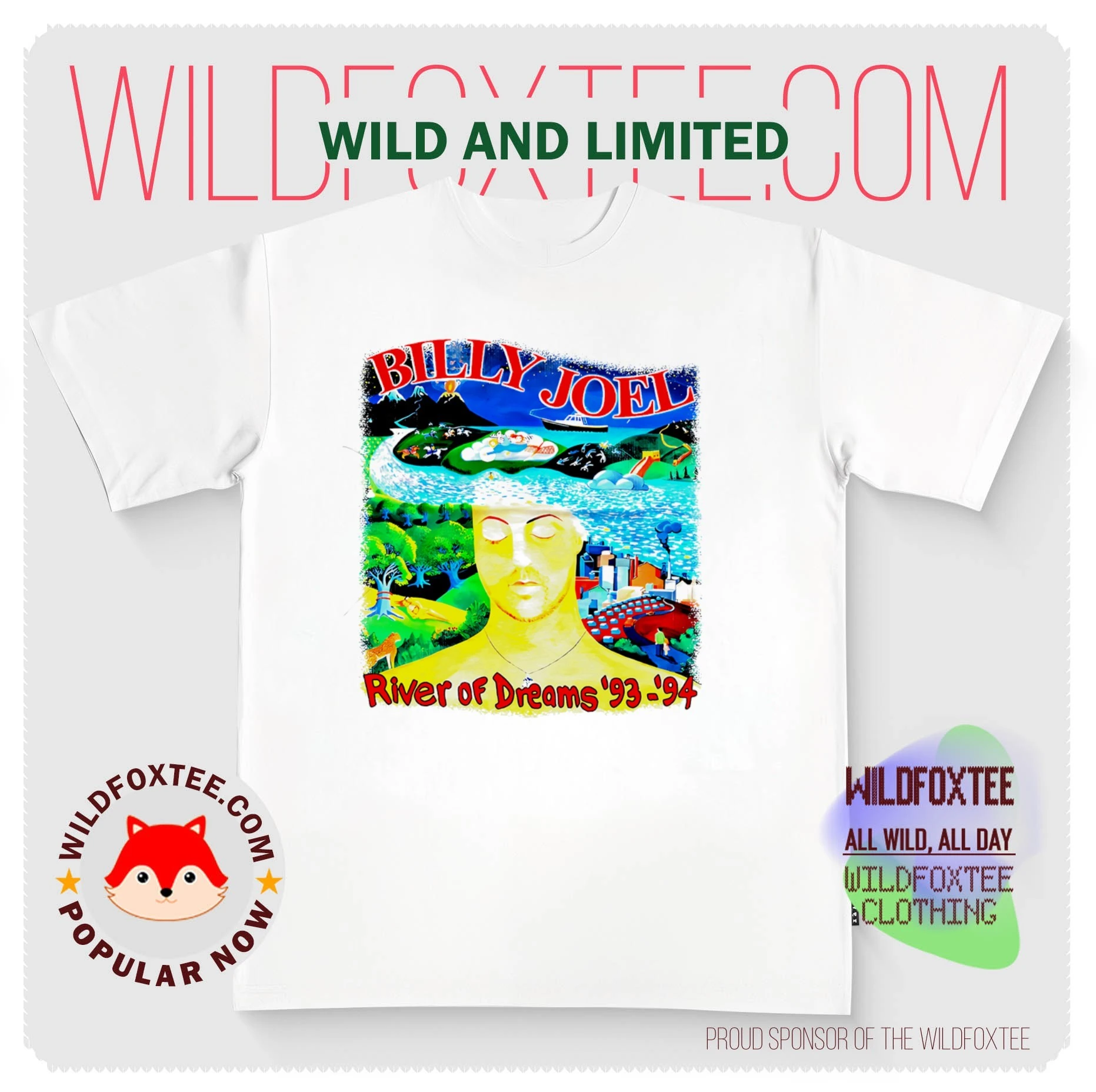Billy Joel river ò dreams '93 '94 shirt, sweater, Tees & Merch