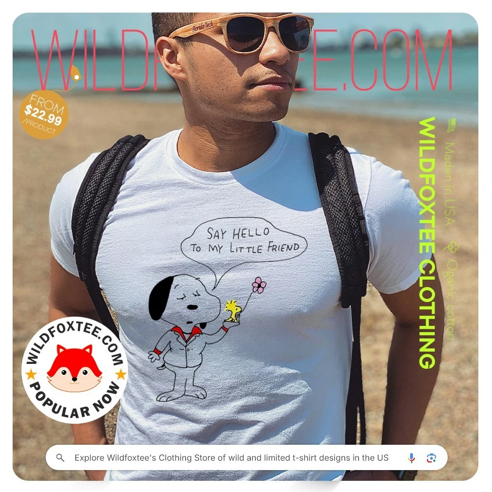 SAY HELLO TO MY LITTLE FRIEND/プリントTシャツ Say Hello to My Little Friend - Short-Sleeve Unisex T-Shirt