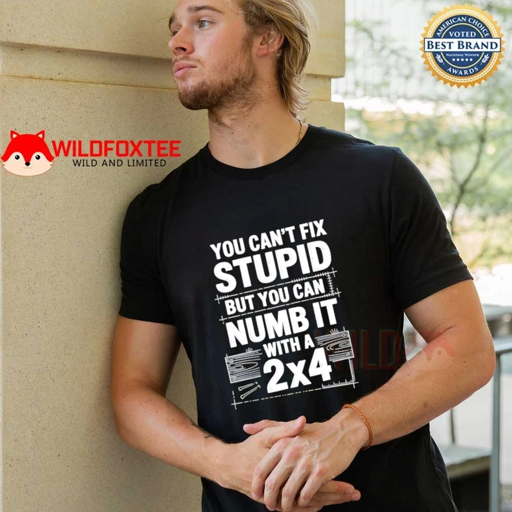 You Can't Fix Stupid But Numb It With A 2x4 shirt, hoodie