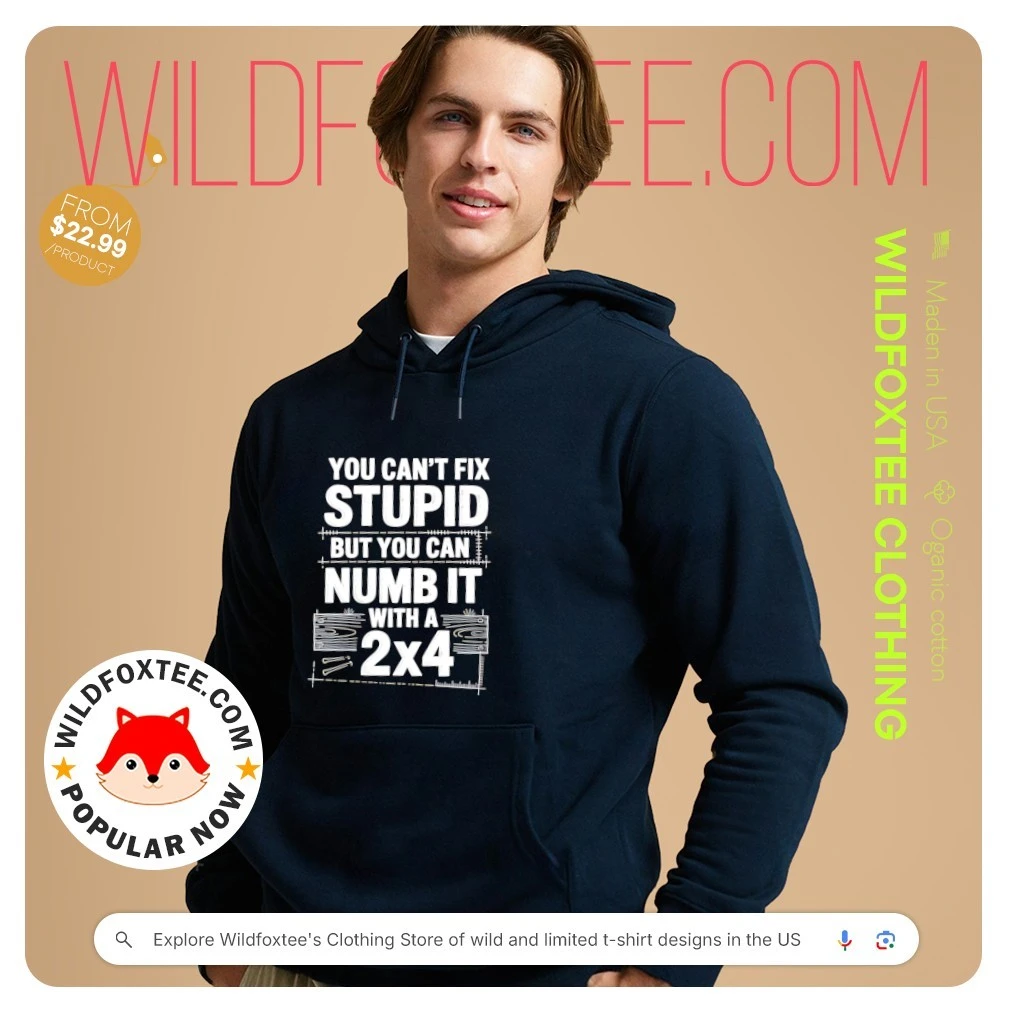 You Can't Fix Stupid But Numb It With A 2x4 shirt, hoodie