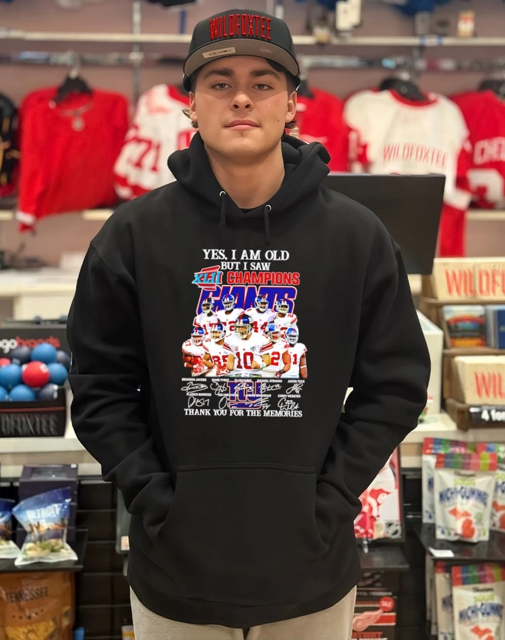 Yes I am old but I saw 2007 New York Giants Champions thank